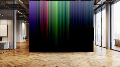 Neon abstract lines effect on dark background Wall mural