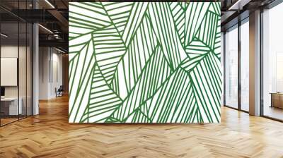 vector background with patern green bamboo Wall mural