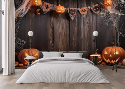 spooky halloween background decoration Wall mural