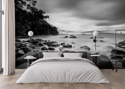 Black and white Photos at Batam Bintan Islands Wall mural