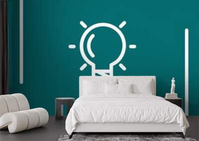 idea vector icon Linear icon. Editable stroke line Wall mural