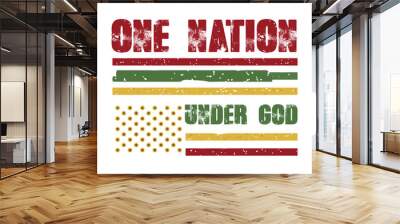 one nation under god Wall mural