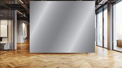 silver metallic shiny light effect, background vector graphic Wall mural