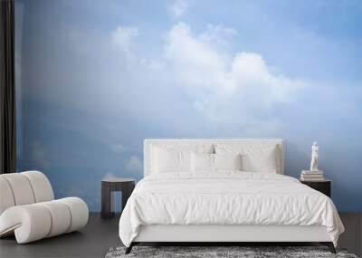 Cloudy sky in middle of the day /background texture / blue sky / high resolution Wall mural