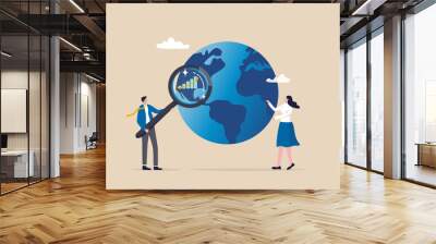 world economic analysis, global investment or international business opportunity research, forecast  Wall mural