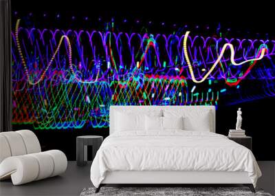  Long exposure, beautiful pattern at night Wall mural