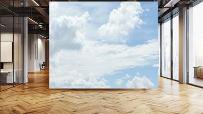 blue nature white sky weather background Wall mural