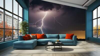 thunder sky Wall mural