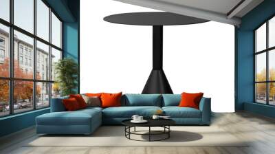 Round coffee steel table Wall mural