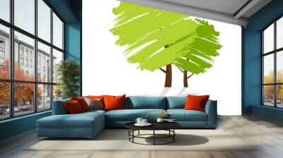 tree icon Wall mural