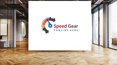 speed gear auto motive logo template design vector Wall mural