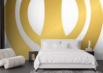 Golden sikhism religious symbol Wall mural