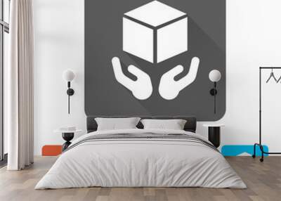 App Icon Long Shadow - 5 Colors Wall mural