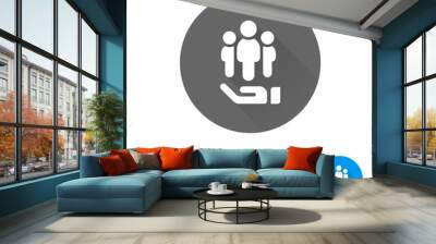 App Icon Long Shadow - 5 Colors Wall mural