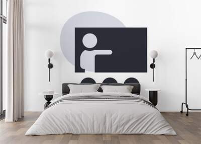 Class Room -  Modern App Button Wall mural