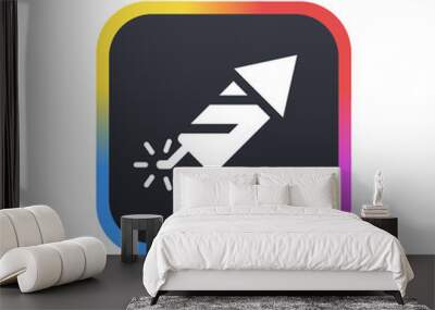 Firework - Sticker Wall mural