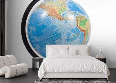 terrestrial globe isolated Wall mural