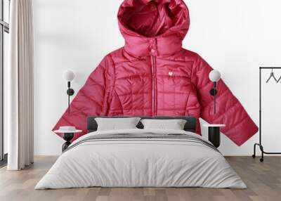 Baby's jacket isolated.Kid's outwear. Wall mural