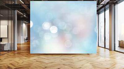 Blu blurred spring sky background. Wall mural