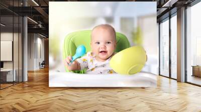 Child meal.Baby eating.Kid's nutrition. Wall mural