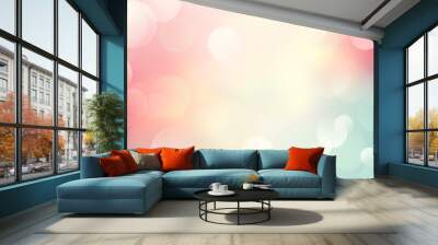 Soft colors blurred spring summer blurred background. Wall mural