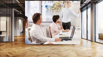 business people on presentation Wall mural