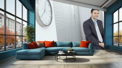 Businessman at office Wall mural