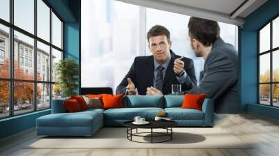 Businessmen at discussion Wall mural