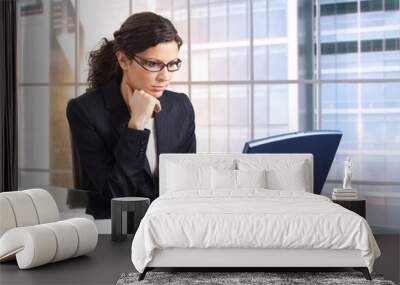 female office worker Wall mural