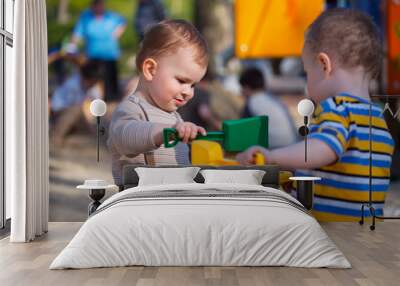 on the playground Wall mural