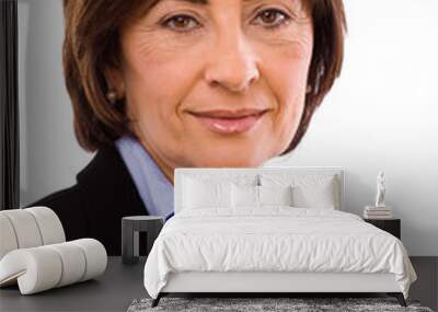 portrait of senior businesswoman Wall mural