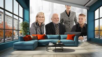 Team portrait of businesspeople Wall mural