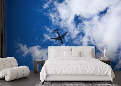 airplane in the sky Wall mural