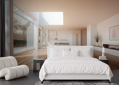 Empty interior modern house Wall mural