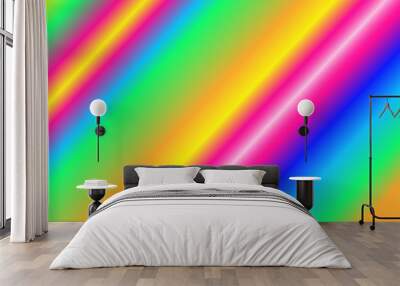 Abstract color rays background. Holographic foil effect background. Wall mural