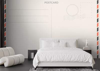 Vector postcard. Postal card illustration for design Wall mural