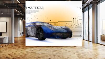 Smart or intelligent car Wall mural