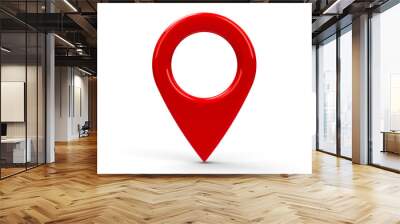 Red map pointer Wall mural