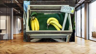 Banana for sale in the fresh maket. Wall mural