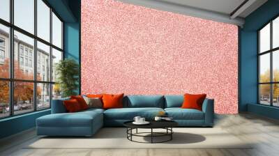 rose gold - bright and pink champagne sparkle glitter pattern background Wall mural