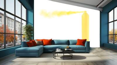 spray can yellow pastel color Wall mural