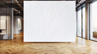 The texture of the white concrete table. White painted texture with brush and palette knife strokes for interesting and modern backgrounds. Wall mural