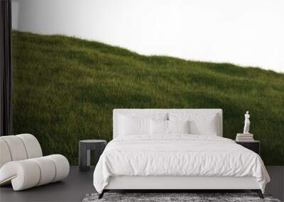 green grass landscape horizon 3d png hill Wall mural