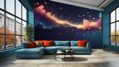 background with stars Wall mural