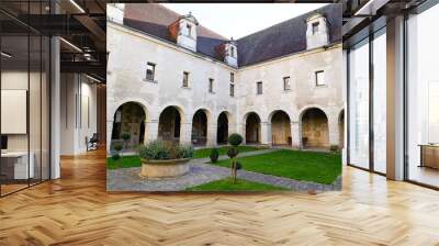 Cognac France picturesque city park and library hall building Wall mural