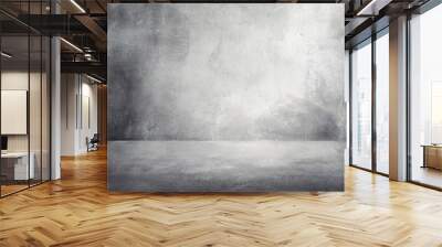 Old grey concrete wall floor texture gray light background Wall mural