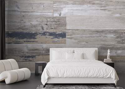 reclaimed old wood Wall Paneling texture as wooden vintage background Wall mural