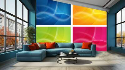 background series 4 colors Wall mural