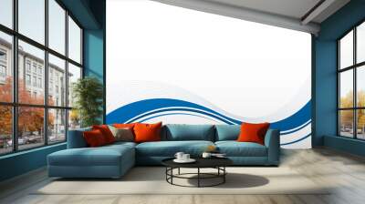 Blue abstract background Wall mural