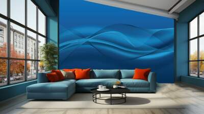 blue business background Wall mural